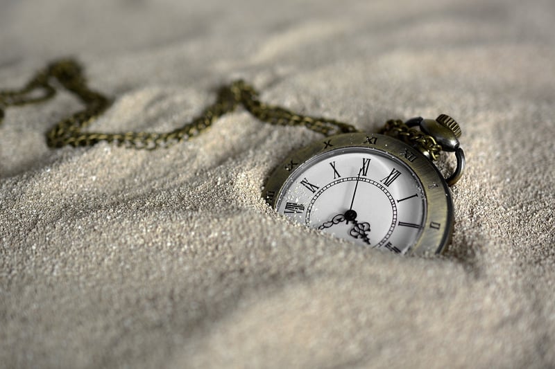 Clock showing time jump